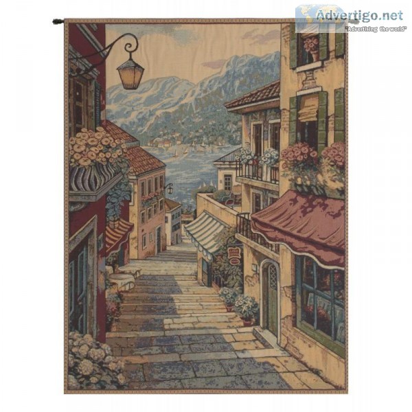 BUY BELLAGIO SCALINATA ITALIAN TAPESTRY WALL HANGING