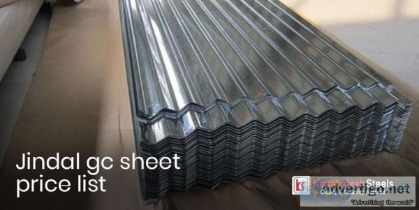 Jindal G c Sheet Price List