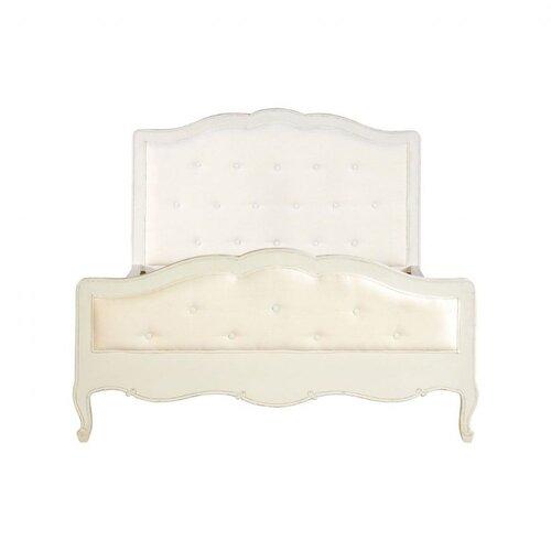 Francis Super King Size White Wooden Bed  ChicParadisLux