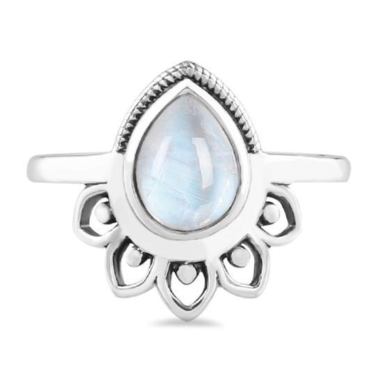 925 SILVER MOONSTONE RING-SKY S ENERGY