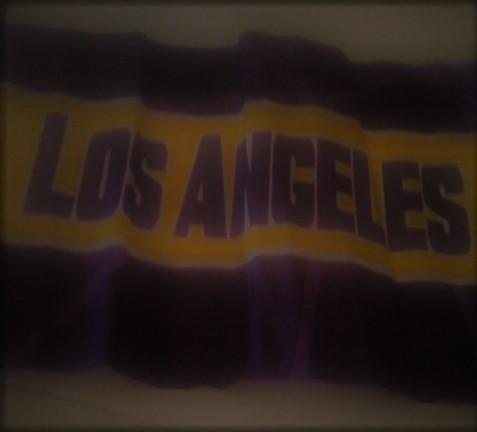 Rare Los Angeles Purple Banner Flag is New and ONLY 3