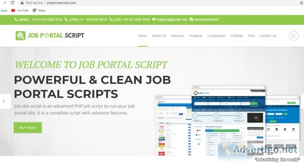 Readymade php jobsite script