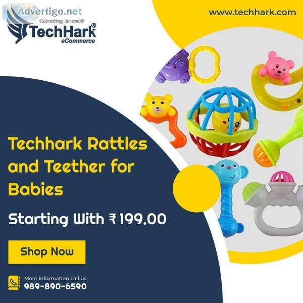 Techhark Rattles and Teether for Babies