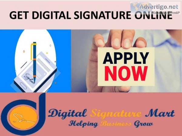 GET DIGITAL SIGNATURE ONLINE