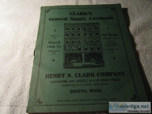 CLARK&rsquoS General Supply Catalogue &ndash August 1st 1925&hel