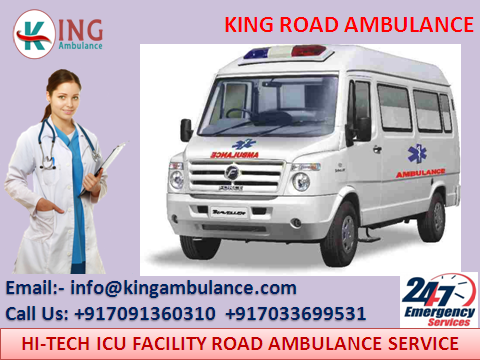 Best and easy to Hire King Ambulance Service in Mahendru