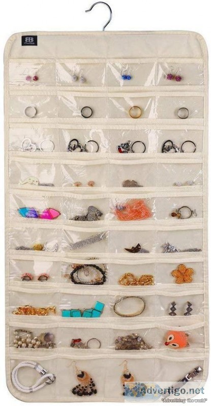 BB Brotrade HJO80 Hanging Jewelry Organizer80 Pocket Organizer f