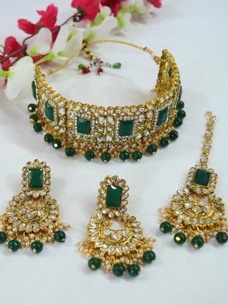 Get the Best Western Choker With Indian Jewels