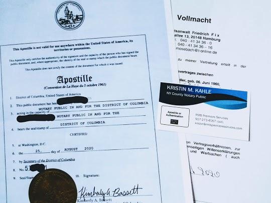 INTERNATIONAL POWER OF ATTORNEY EXPRESS APOSTILLE SERVICES