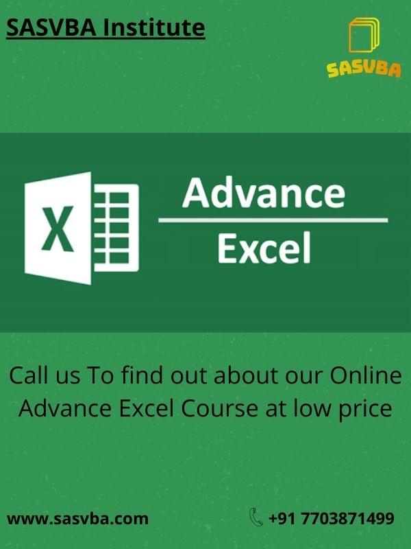 Institute for Advance Excel Course In Delhi