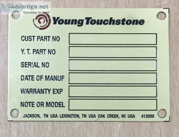 Bharat metal process - ss/aluminum name plate maker