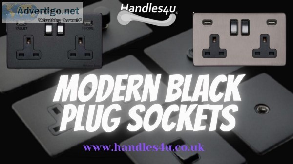 Black Plug Sockets - Handles4u