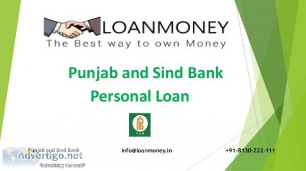 Apply Punjab and Sind Bank personal loan  12% only