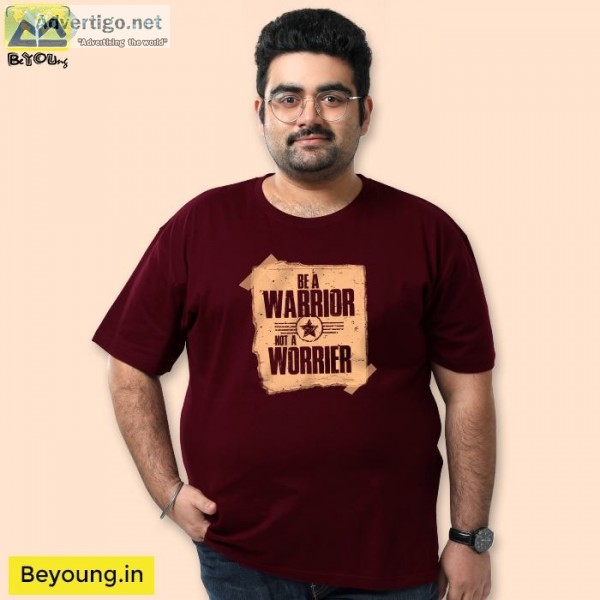 Buy plus size t-shirt for men from beyoung