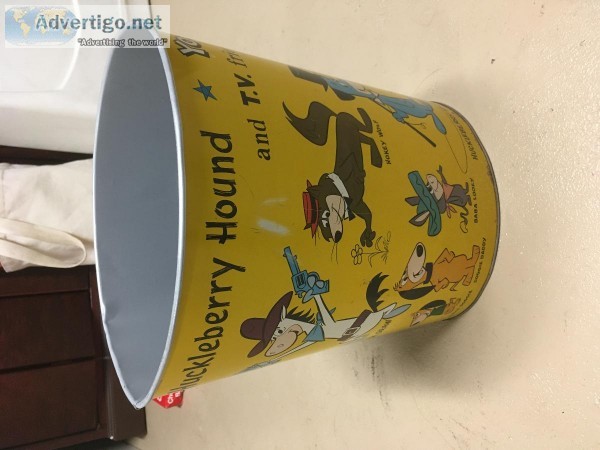 VINTAGE CARTOONS GARBAGE CAN