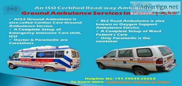 Shift your Deteriorated Patients with Ambulance Services in Patn