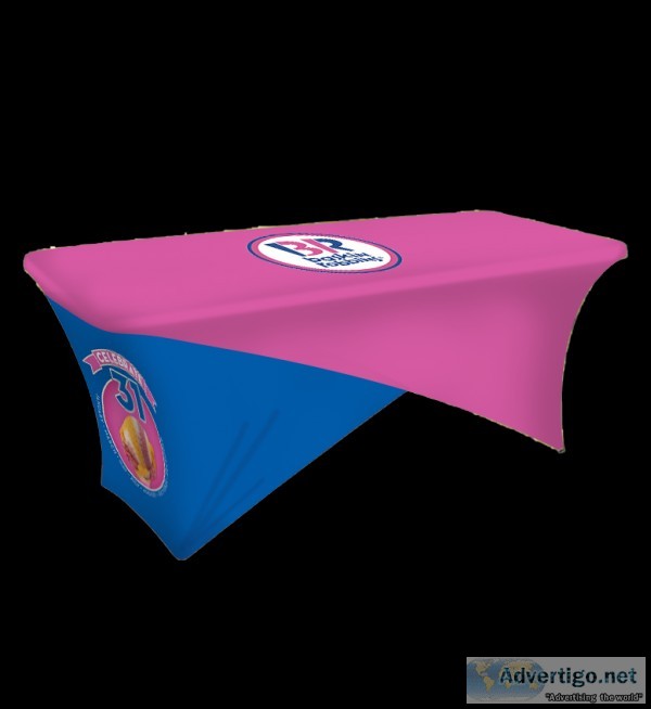 Trade Show Table Covers - Imprinted with Logo  Alberta