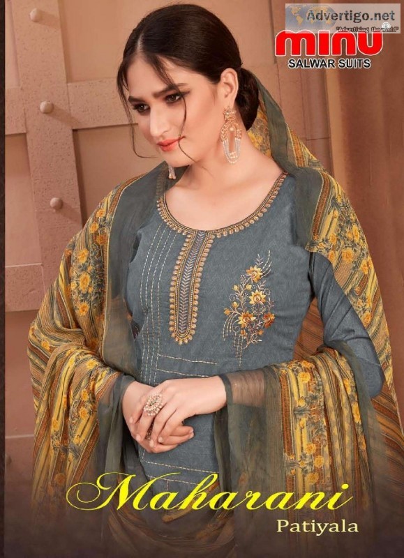 Best Cotton Printed with Embroidery Work Unstitched Salwar Kamee