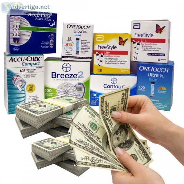  WE PAY CASH FOR DIABETIC TEST STRIPS 