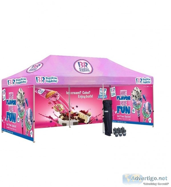Custom Pop Up Tents with Graphics Design  USA
