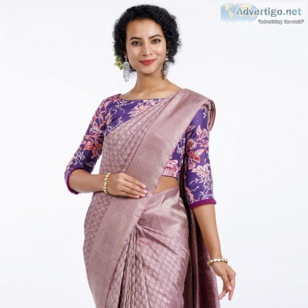 Pastel Bridal saree - Kanchi Baras Fusion Saree