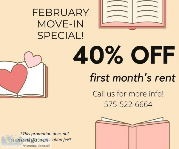 February Rent Special