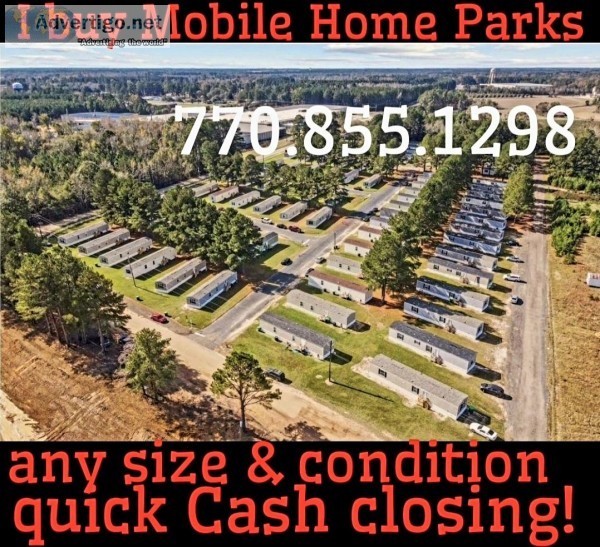 Sell your mobile home park