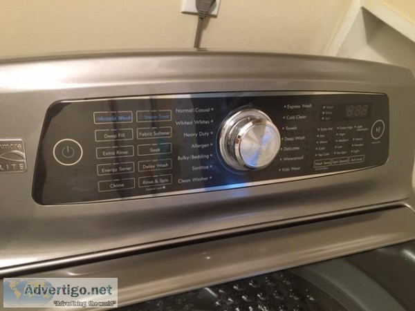 Kemore Elite TOP LOAD WasherSteamer etc. 5.2 cf GENTLY   ---NON 