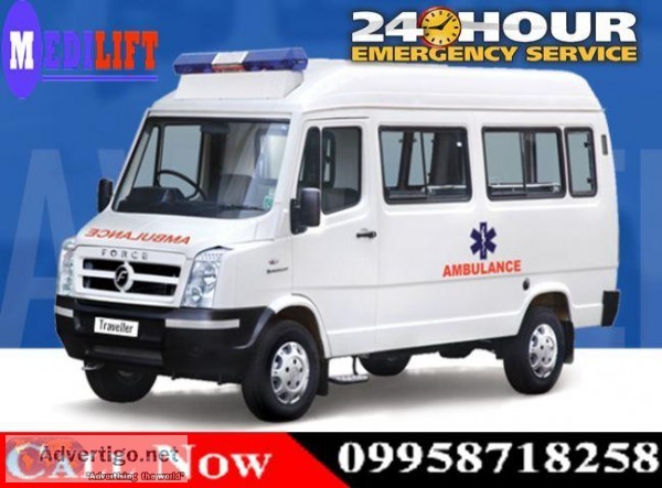 Get Medilift Road Ambulance Service in Indira Nagar Ranchi with 