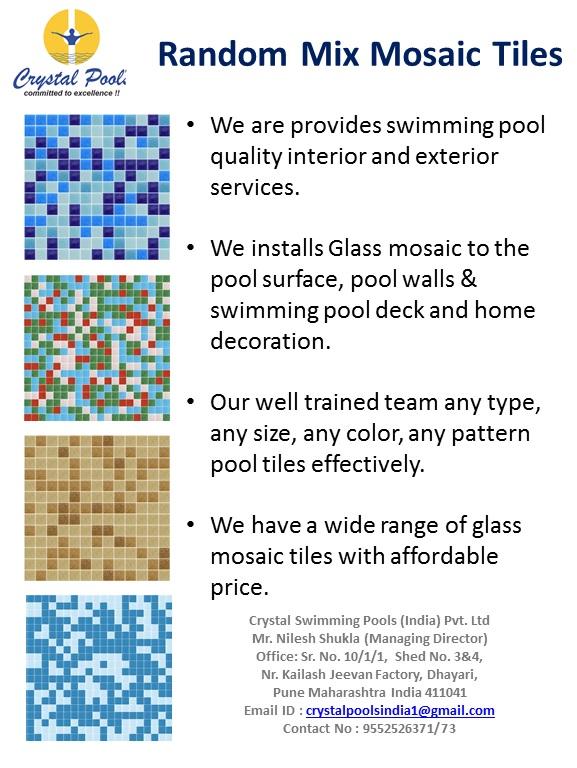 Affordable glass mosaic tiles for your pool