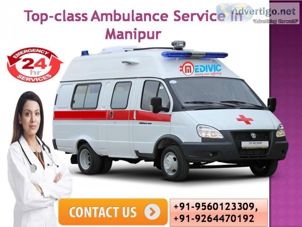 Medivic Ambulance Services in Manipur with Advance  Medical Equi