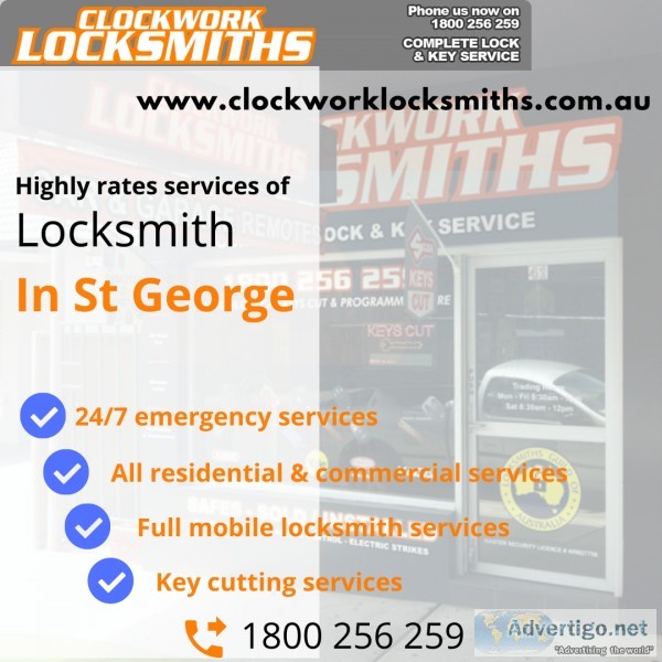 Emergency St George locksmith services for all your locks issues