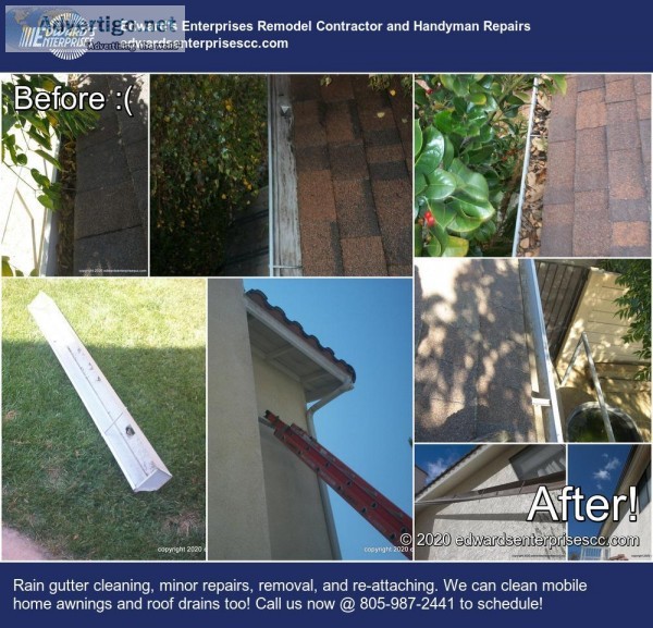 Santa Monica Rain Gutter Cleaning and Minor Repairs