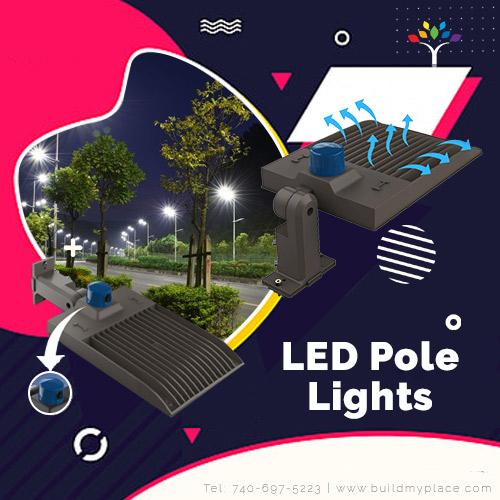 LED Pole Lights Uniform Brightness