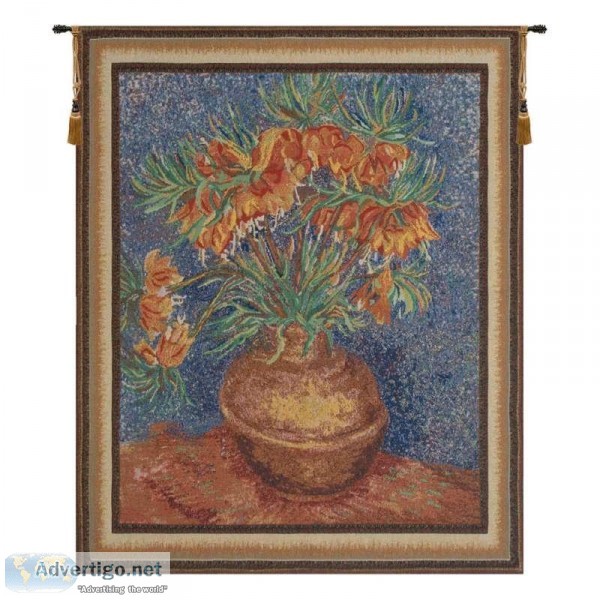 BUY MODERN FLORAL FRITILLARIA BELGIAN TAPESTRY