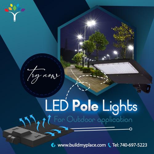 LED Pole Lights Dusk To Dawn Sensors