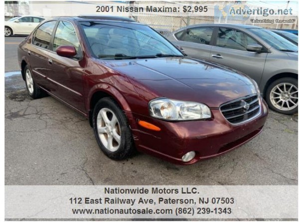 2001 Nissan Maxima GLE 4dr Sedan  2995