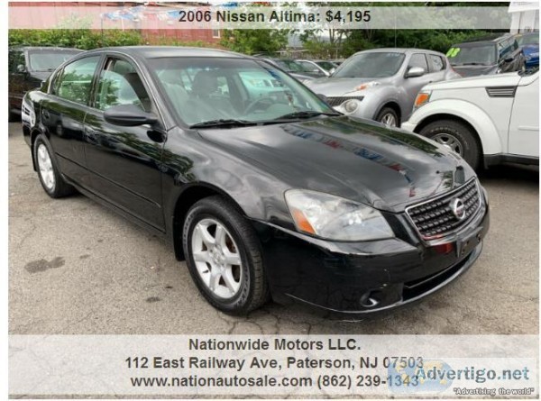 2006 Nissan Altima 2.5 S 4dr Sedan wAutomatic    4195