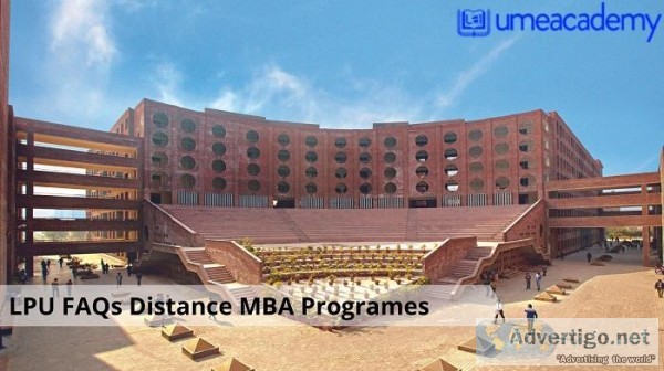 LPU FAQs Distance MBA Programes