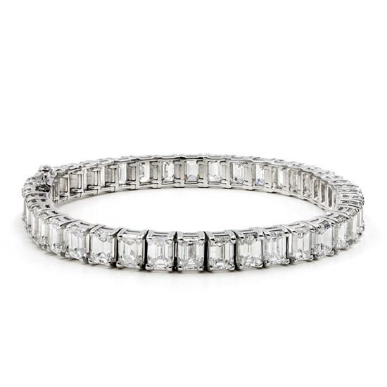 Emerald Cut Tennis Bracelet