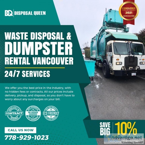 Affordable Dumpster Bin Rental and Recycling Services Vancouver