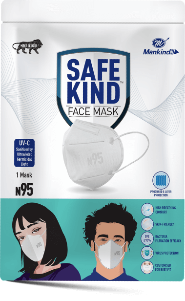 Best N95 masks in India by Safekind