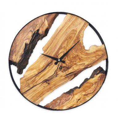 UNIQUE DESIGN live edge metal wall clock online  Chisel and Oak