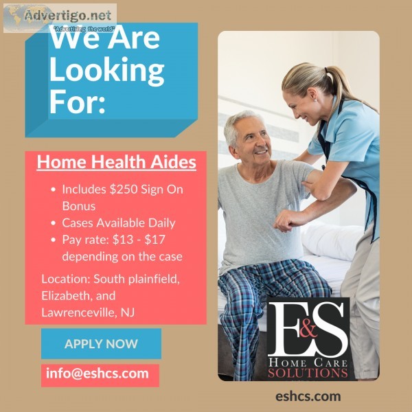 Now Hiring Home Health Aides