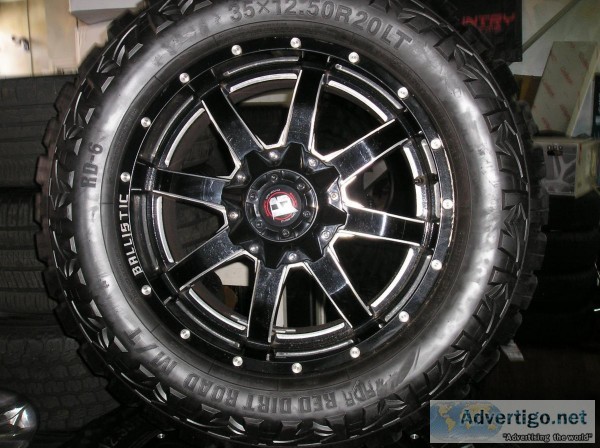 4 20 inch ballistic wheels and tires