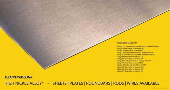 inconel 600625601690660 718783617x-750 alloys roundbarssheetspla