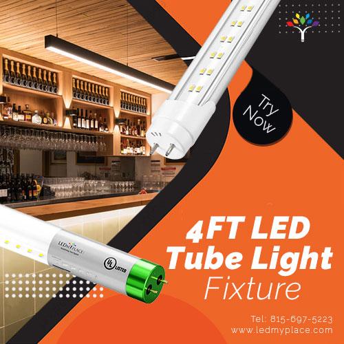 Shop 4ft LED Tube Light Fixture for homes and businesses