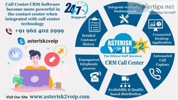 Voip crm call center software & solutions provided by asterisk2v