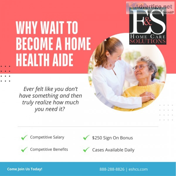 Why Wait to Become a Home Health Aide