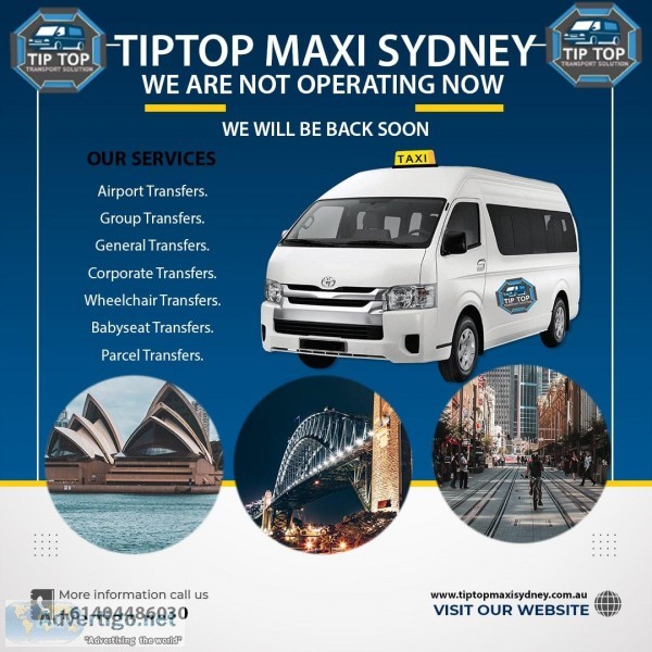 book a maxi taxi  maxi cabs in sydney  maxi near me
